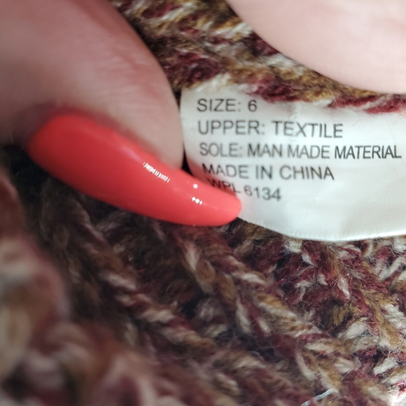 MUK LUKS Miranda Marled Sweater Fall Winter Tall Knit Boho Slouchy Boots Sz 6 - Picture 9 of 10